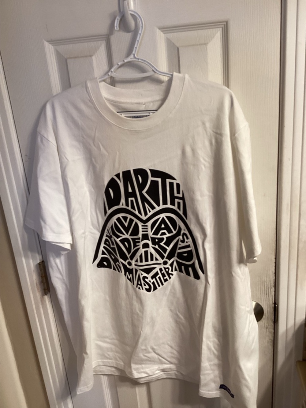 Darth Vader Graphic Tee - White with Black Print